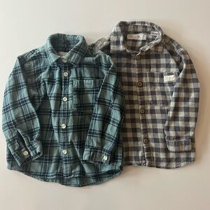 ZARA BUTTON DOWN FLANNELS- 2